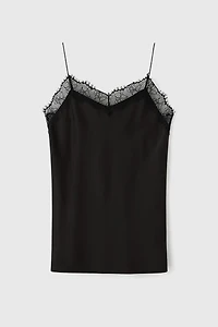 French Lace-neck Camisole Top