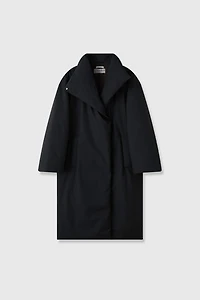 Asymmetric-Collar Czech White Goose Down Jacket