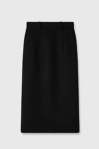Australian Wool Back-Vent Skirt