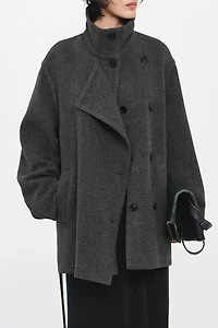 Belted Double-Faced Wool Coat