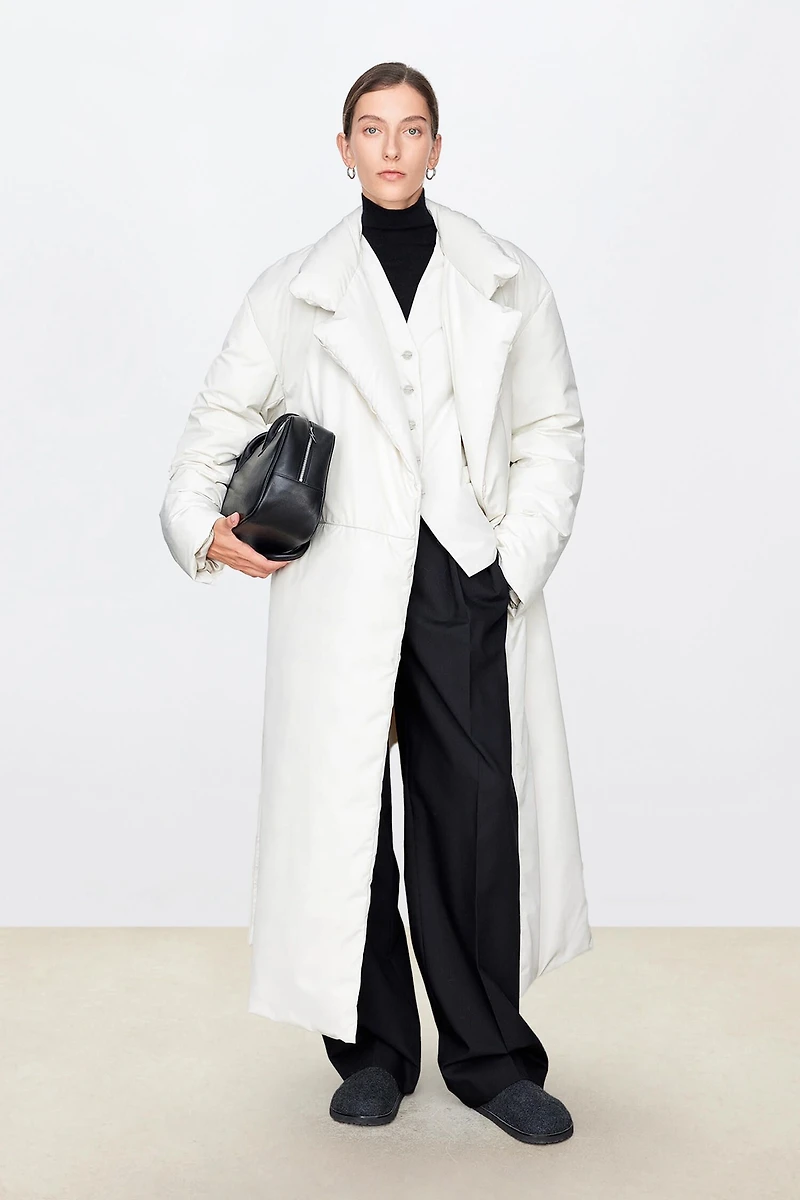 Blazer-Style Down Coat