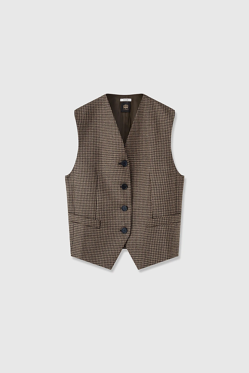 British Fine Wool Classic V-Neck Vest