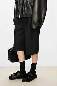 British Pure Wool Tweed Culotte Shorts