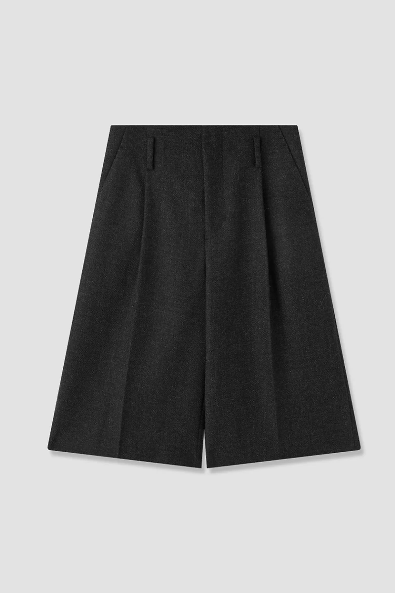British Pure Wool Tweed Culotte Shorts