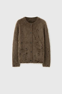 Brushed Alpaca Cardigan