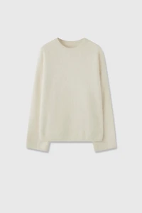 Brushed Cashmere Crewneck