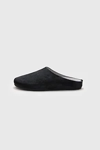 Calf Hair Platform Mule Slips