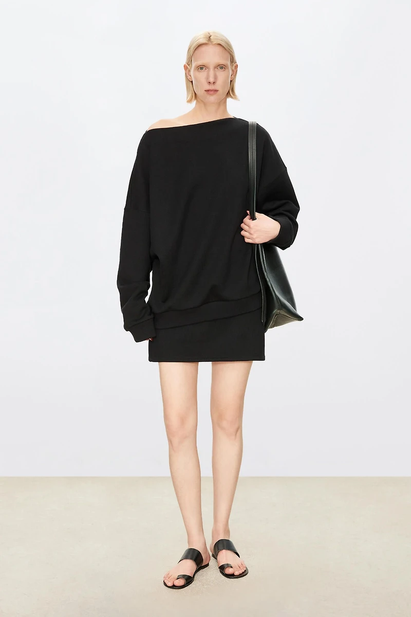 Cashmere-Blend Drop-Shoulder Sweatshirt