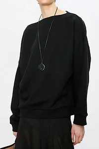 Cashmere-Blend Drop-Shoulder Sweatshirt