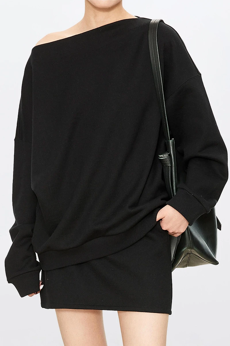 Cashmere-Blend Drop-Shoulder Sweatshirt