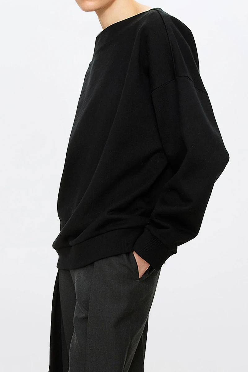 Cashmere-Blend Drop-Shoulder Sweatshirt