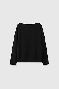 Cashmere-Blend Drop-Shoulder Sweatshirt