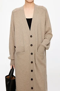 Cashmere Multi-Wear Asymmetric Long Cardigan