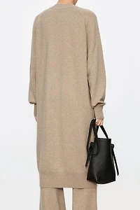 Cashmere Multi-Wear Asymmetric Long Cardigan