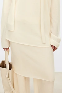 Cashmere Silk Elasticated Skirt