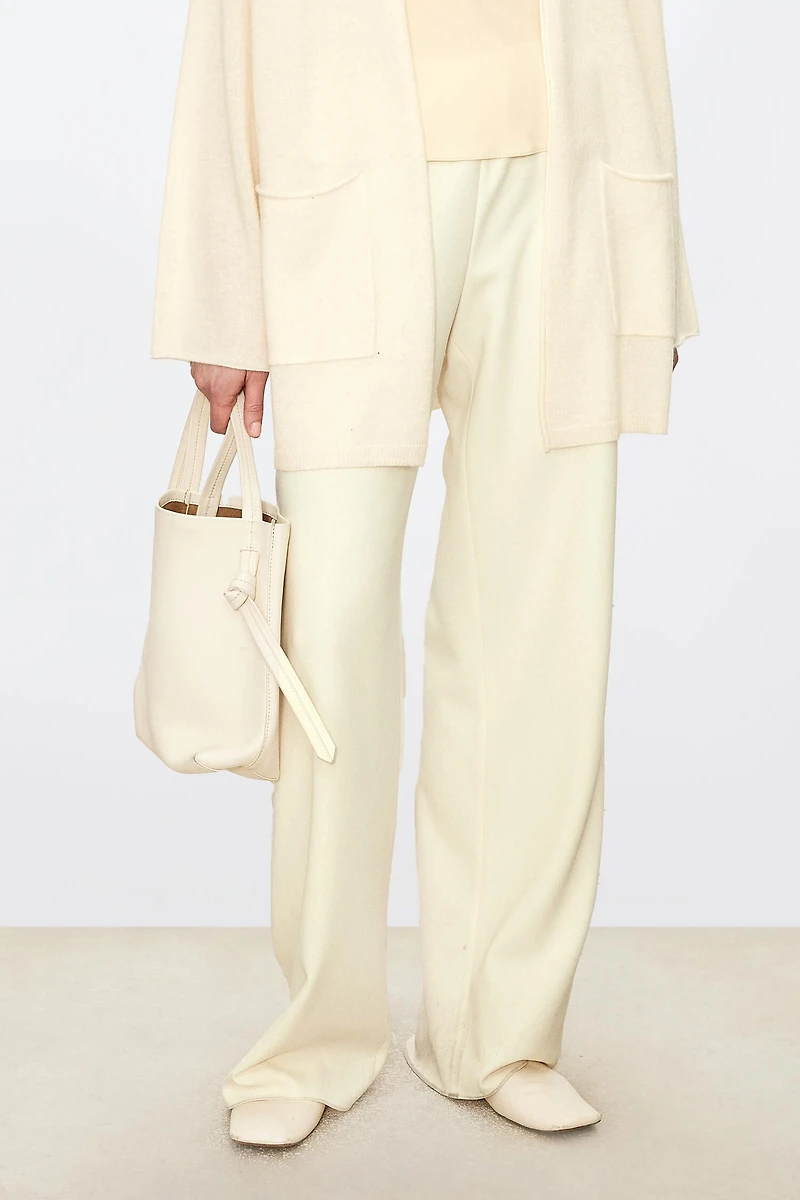 Cashmere Silk Wide-Leg Pants