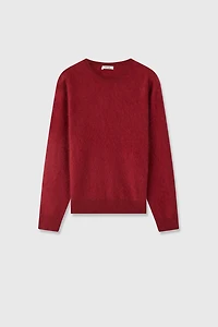 Cashmere-Silk Blend Crewneck Sweater