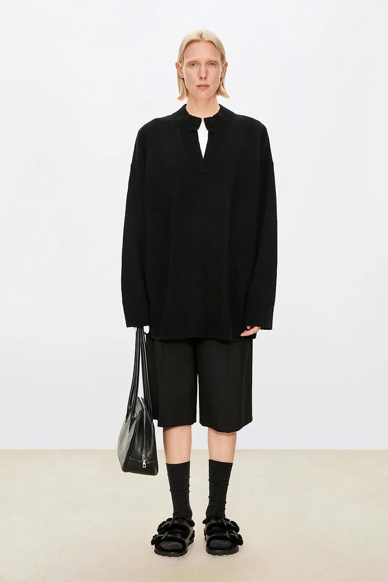 Cashmere V-neck Oversized Sweater