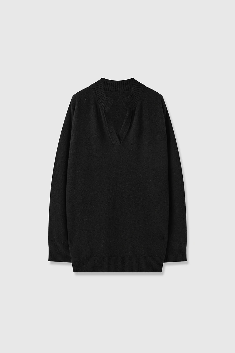 Cashmere V-neck Oversized Sweater