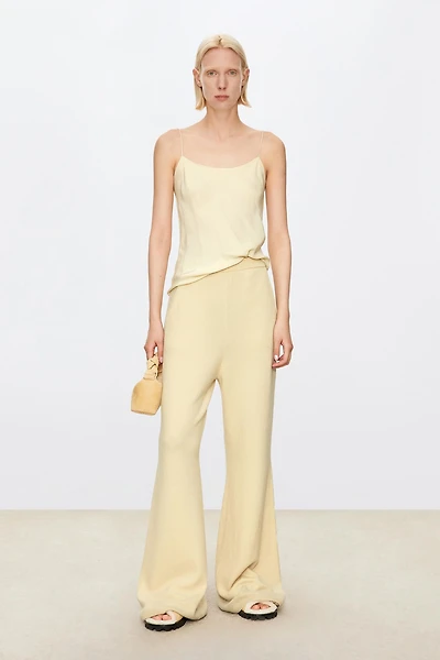 Cashmere Wide-Leg Trousers