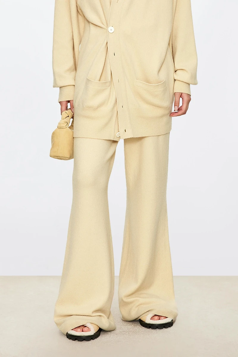 Cashmere Wide-Leg Trousers