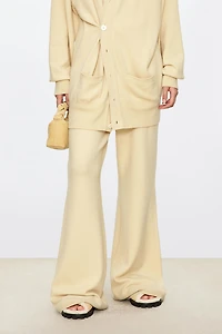 Cashmere Wide-Leg Trousers