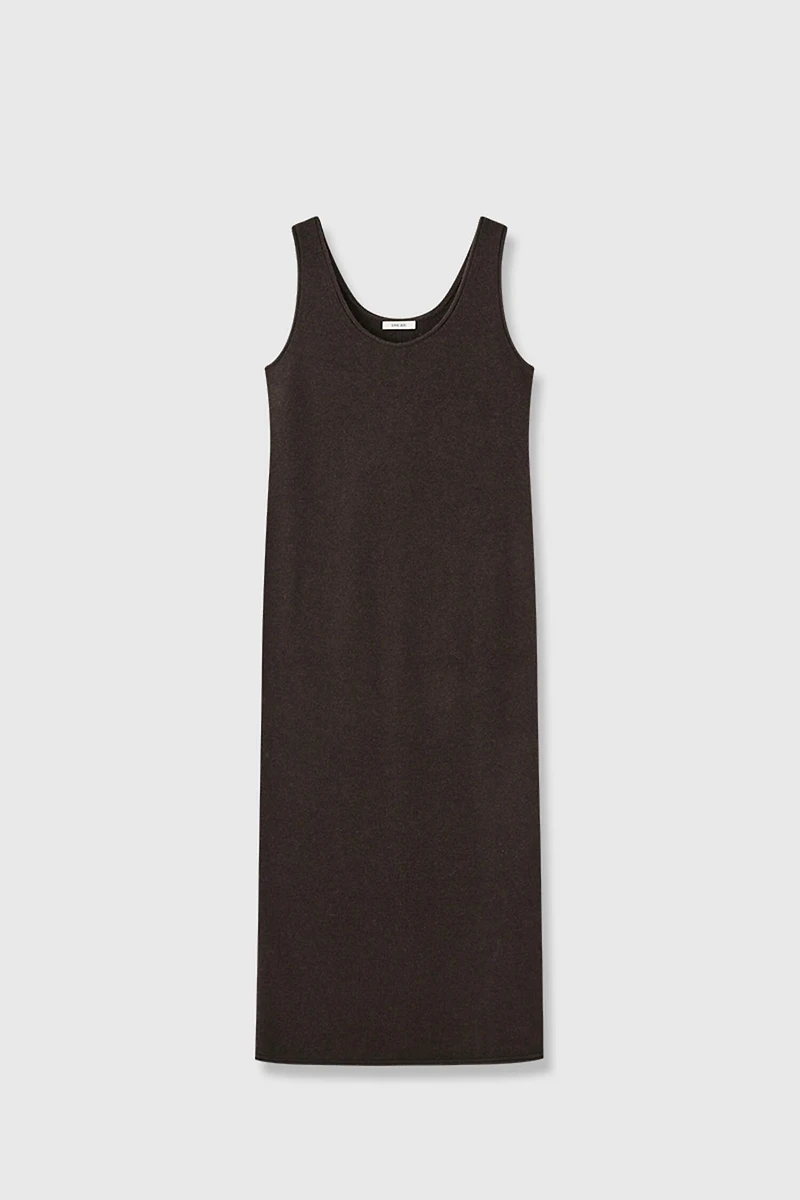Cashmere-wool Longline Vest Dress