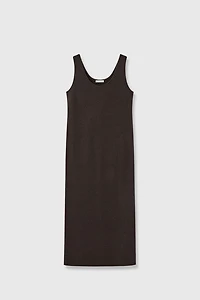 Cashmere-wool Longline Vest Dress
