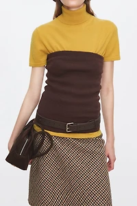 Cashmere Polo Shirt With Structured Lapel