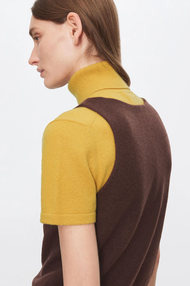 Cashmere Polo Shirt With Structured Lapel