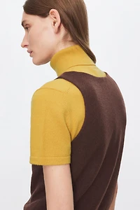 Cashmere Polo Shirt With Structured Lapel