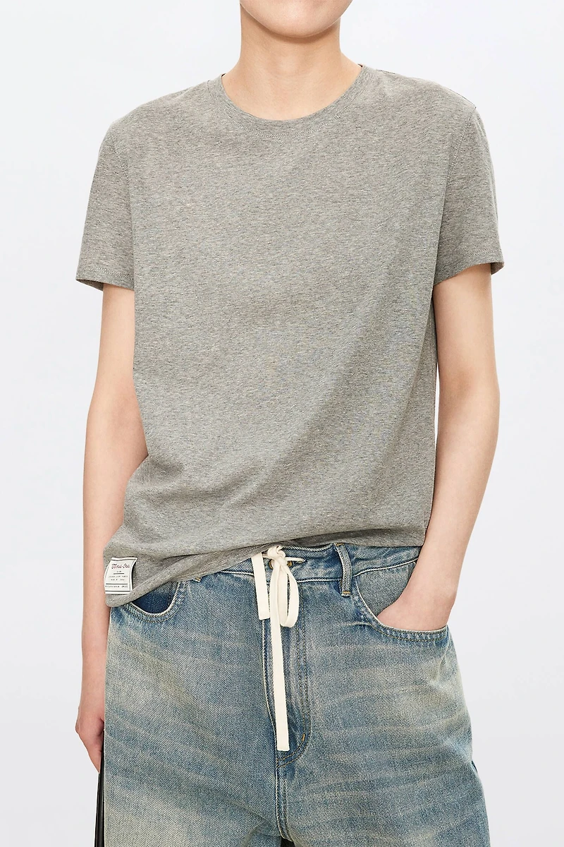 Combed Long-Staple Cotton Short-Sleeve T-Shirt