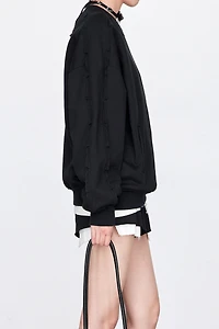 Cotton Crew Neck Hoodie