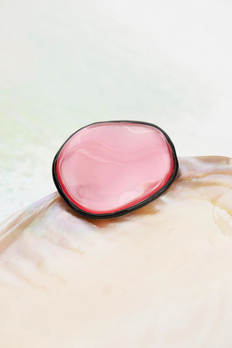 Crystal Resin + Platinum-plated Brooch