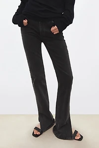 Custom Dye Side-Slit Jeans