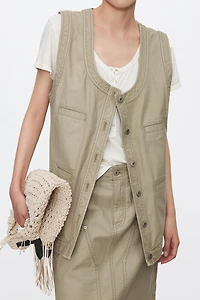 Distressed Utility Vest