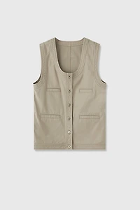 Distressed Utility Vest