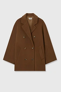 Double-Breasted Italian Cashmere Overcoat