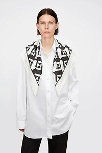 Double-sided Floral Printed Silk Scarf Shawl