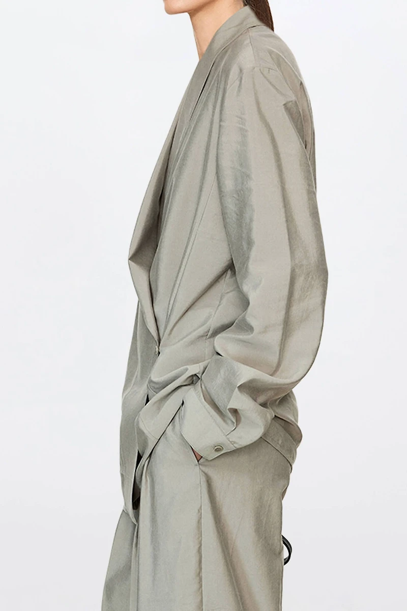 Drysilk Relaxed Asymmetric Placket Shirt