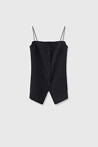 European Fine-Wool Sleeveless Vest