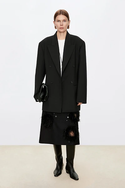 European Fine-Woven Wool Notched Lapel Suit
