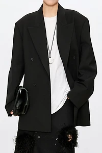 European Fine-Woven Wool Notched Lapel Suit