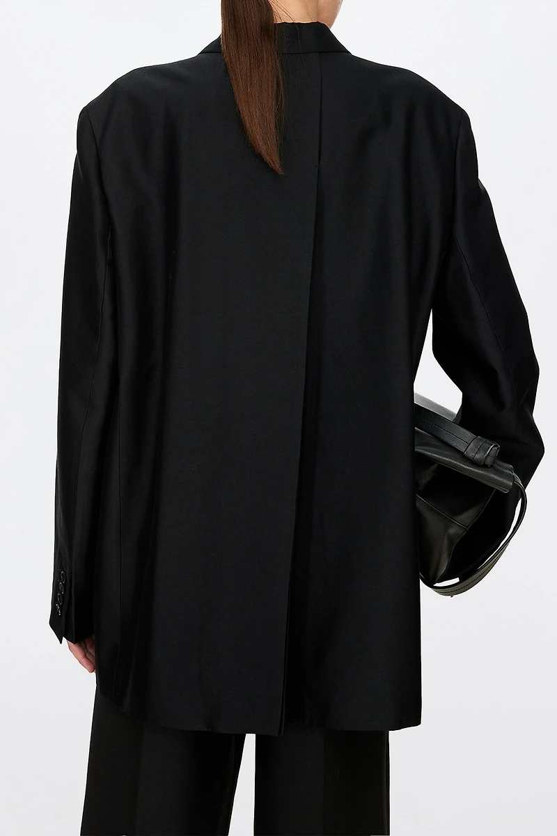 European Stretch & Wrinkle-Resistant Fine Wool Blazer