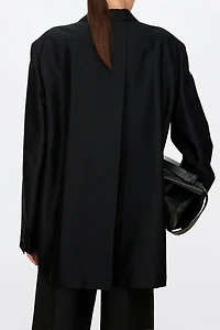 European Stretch & Wrinkle-Resistant Fine Wool Blazer