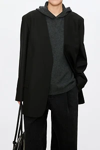 European Worsted Wool Classic No-Lapel Suit