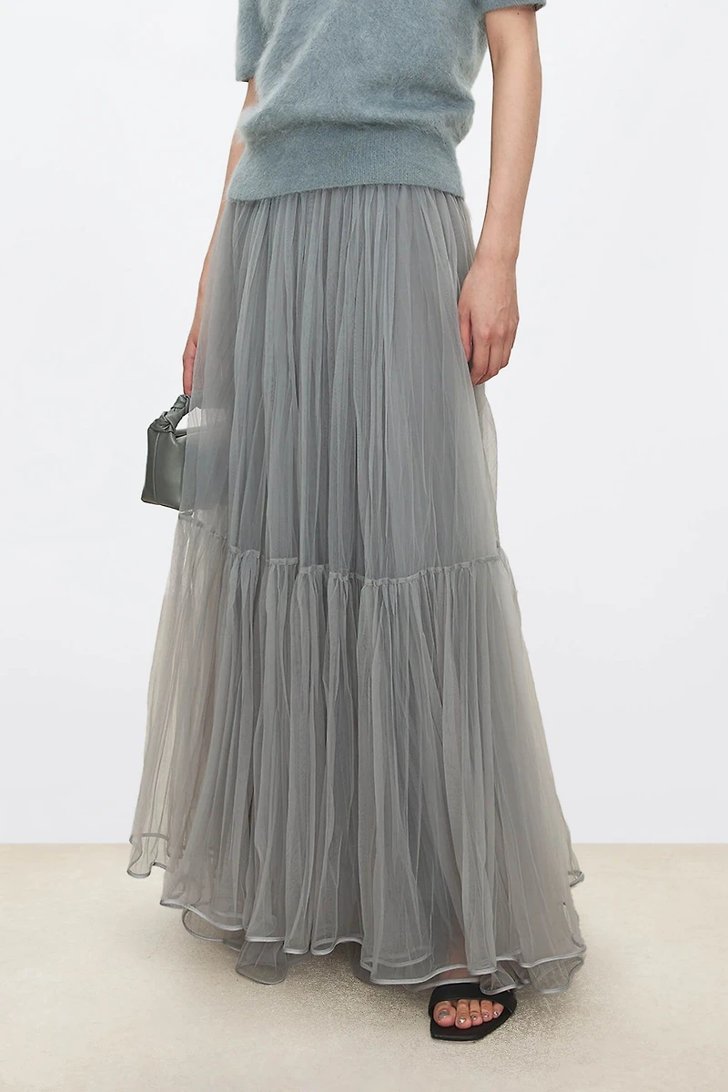 Featherlight High-Density Organza Multi-Layer Skirt