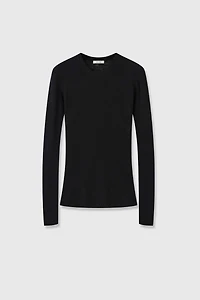 Fine-gauge Lightweight Cashmere Top