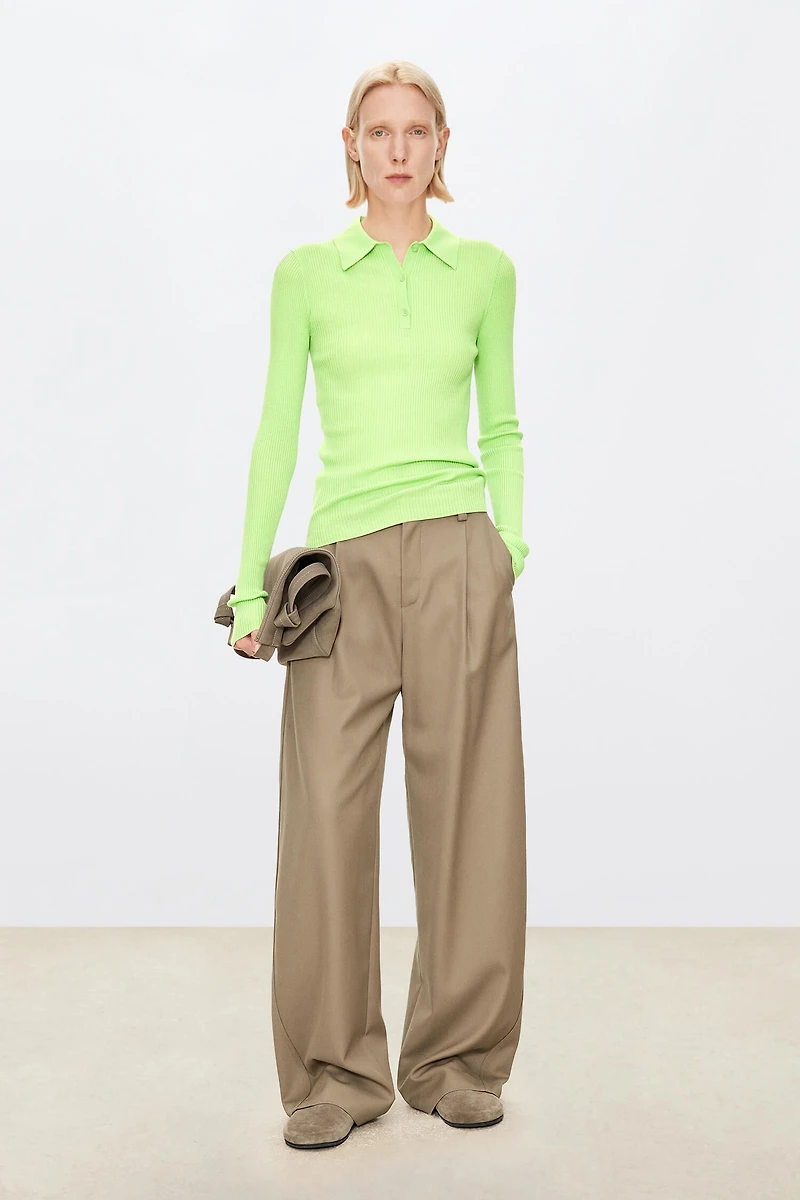 Fine-Spun Wool Base Layer Polo