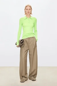Fine-Spun Wool Base Layer Polo